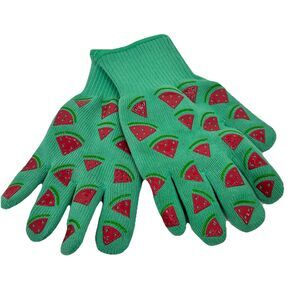 Temptations Oven Safe Mitts Gloves Watermelons Green Grill Smoker Cooking Summer
